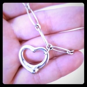 Tiffany & Co. Sterling Silver Open Heart Bracelet